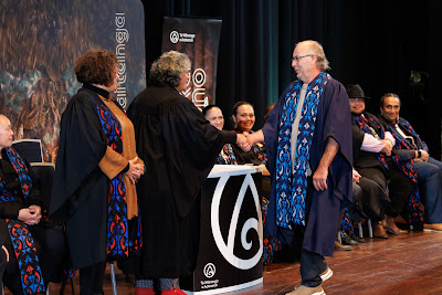 Photo from the TWoA Tāmaki Makaurau 2023 Graduations (Ceremony 6 @ 8pm), held at the Due Drop Events Centre, Manukau, Auckland, New Zealand on Thursday, 8 June, 2023. Photo: Mike Walen / KeyImagery Photography. Copyright: © Te Wānanga o Aotearoa.