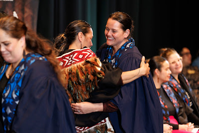 Photo from the TWoA Tāmaki Makaurau 2023 Graduations (Ceremony 4 @ 10am), held at the Due Drop Events Centre, Manukau, Auckland, New Zealand on Thursday, 8 June, 2023. Photo: Mike Walen / KeyImagery Photography. Copyright: © Te Wānanga o Aotearoa.