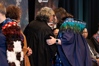 Photo from the TWoA Tāmaki Makaurau 2023 Graduations (Ceremony 6 @ 8pm), held at the Due Drop Events Centre, Manukau, Auckland, New Zealand on Thursday, 8 June, 2023. Photo: Mike Walen / KeyImagery Photography. Copyright: © Te Wānanga o Aotearoa.