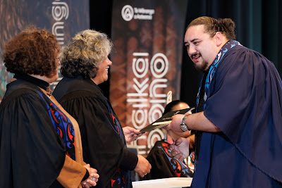 Photo from the TWoA Tāmaki Makaurau 2023 Graduations (Ceremony 6 @ 8pm), held at the Due Drop Events Centre, Manukau, Auckland, New Zealand on Thursday, 8 June, 2023. Photo: Mike Walen / KeyImagery Photography. Copyright: © Te Wānanga o Aotearoa.