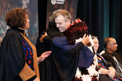 Photo from the TWoA Tāmaki Makaurau 2023 Graduations (Ceremony 6 @ 8pm), held at the Due Drop Events Centre, Manukau, Auckland, New Zealand on Thursday, 8 June, 2023. Photo: Mike Walen / KeyImagery Photography. Copyright: © Te Wānanga o Aotearoa.