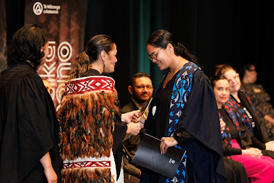 Photo from the TWoA Tāmaki Makaurau 2023 Graduations (Ceremony 4 @ 10am), held at the Due Drop Events Centre, Manukau, Auckland, New Zealand on Thursday, 8 June, 2023. Photo: Mike Walen / KeyImagery Photography. Copyright: © Te Wānanga o Aotearoa.