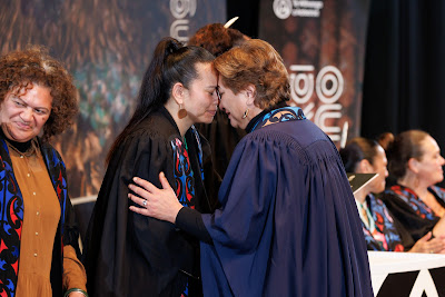 Photo from the TWoA Tāmaki Makaurau 2023 Graduations (Ceremony 6 @ 8pm), held at the Due Drop Events Centre, Manukau, Auckland, New Zealand on Thursday, 8 June, 2023. Photo: Mike Walen / KeyImagery Photography. Copyright: © Te Wānanga o Aotearoa.