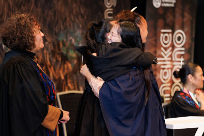 Photo from the TWoA Tāmaki Makaurau 2023 Graduations (Ceremony 6 @ 8pm), held at the Due Drop Events Centre, Manukau, Auckland, New Zealand on Thursday, 8 June, 2023. Photo: Mike Walen / KeyImagery Photography. Copyright: © Te Wānanga o Aotearoa.