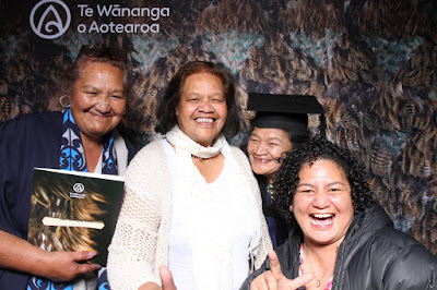 Booth photo from the TWoA Tainui 2021 Graduations (Friday - Ceremony 3),  held at Elim Church, Te Rapa, Hamilton, New Zealand. Taken: Friday 23 April 2021. Photo: InstaBooth / KeyImagery Photography. Copyright: © Te Wānanga o Aotearoa.