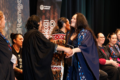 Photo from the TWoA Tāmaki Makaurau 2023 Graduations (Ceremony 4 @ 10am), held at the Due Drop Events Centre, Manukau, Auckland, New Zealand on Thursday, 8 June, 2023. Photo: Mike Walen / KeyImagery Photography. Copyright: © Te Wānanga o Aotearoa.