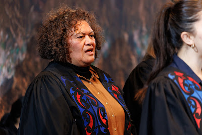 Photo from the TWoA Tāmaki Makaurau 2023 Graduations (Ceremony 6 @ 8pm), held at the Due Drop Events Centre, Manukau, Auckland, New Zealand on Thursday, 8 June, 2023. Photo: Mike Walen / KeyImagery Photography. Copyright: © Te Wānanga o Aotearoa.