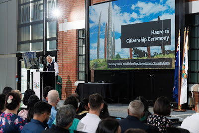 Photo from the HCC NZ Citizenship Ceremony 2 (Afternoon) held at The Atrium, Wintec/Te Pukenga, Hamilton, Waikato, New Zealand at 3:30pm on Monday, 15 April, 2024. Photo: Mike Walen / KeyImagery Photography. Copyright: © Hamilton City Council.