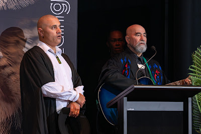 Photo from the TWoA Whirikoka 2024 Graduation (Gisborne), held at the War Memorial Theatre, Gisborne, East Coast, New Zealand on Wednesday, 16 April, 2025. Photo by Alick Saunders for KeyImagery Photography. Copyright: © 2025 Te Wānanga o Aotearoa.