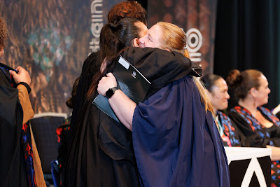 Photo from the TWoA Tāmaki Makaurau 2023 Graduations (Ceremony 6 @ 8pm), held at the Due Drop Events Centre, Manukau, Auckland, New Zealand on Thursday, 8 June, 2023. Photo: Mike Walen / KeyImagery Photography. Copyright: © Te Wānanga o Aotearoa.