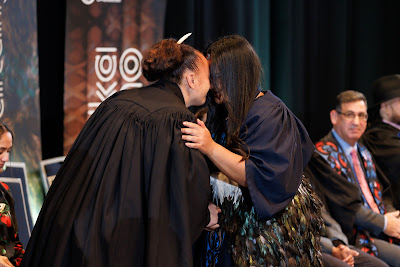 Photo from the TWoA Tāmaki Makaurau 2023 Graduations (Ceremony 6 @ 8pm), held at the Due Drop Events Centre, Manukau, Auckland, New Zealand on Thursday, 8 June, 2023. Photo: Mike Walen / KeyImagery Photography. Copyright: © Te Wānanga o Aotearoa.