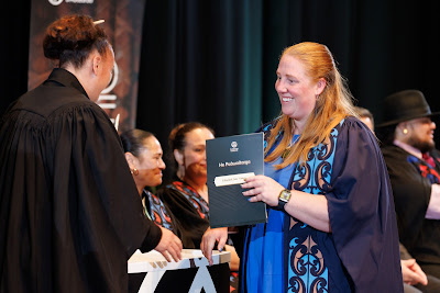 Photo from the TWoA Tāmaki Makaurau 2023 Graduations (Ceremony 6 @ 8pm), held at the Due Drop Events Centre, Manukau, Auckland, New Zealand on Thursday, 8 June, 2023. Photo: Mike Walen / KeyImagery Photography. Copyright: © Te Wānanga o Aotearoa.
