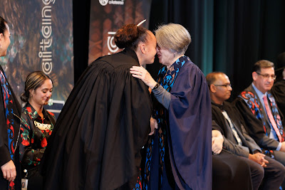 Photo from the TWoA Tāmaki Makaurau 2023 Graduations (Ceremony 6 @ 8pm), held at the Due Drop Events Centre, Manukau, Auckland, New Zealand on Thursday, 8 June, 2023. Photo: Mike Walen / KeyImagery Photography. Copyright: © Te Wānanga o Aotearoa.