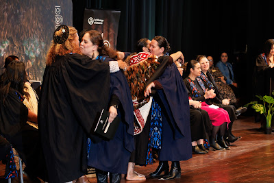 Photo from the TWoA Tāmaki Makaurau 2023 Graduations (Ceremony 4 @ 10am), held at the Due Drop Events Centre, Manukau, Auckland, New Zealand on Thursday, 8 June, 2023. Photo: Mike Walen / KeyImagery Photography. Copyright: © Te Wānanga o Aotearoa.