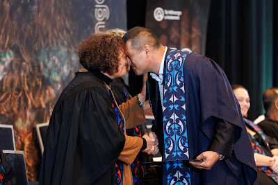 Photo from the TWoA Tāmaki Makaurau 2023 Graduations (Ceremony 6 @ 8pm), held at the Due Drop Events Centre, Manukau, Auckland, New Zealand on Thursday, 8 June, 2023. Photo: Mike Walen / KeyImagery Photography. Copyright: © Te Wānanga o Aotearoa.