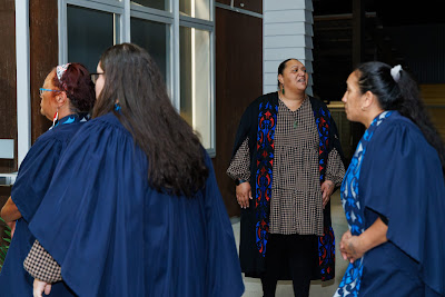 Photo from the TWoA Te Tai Tokerau (Kaitaia) 2025 Graduation held at Te Kura Kaupapa Maori o Pukemiro in Kaitaia, Northland, New Zealand on Monday, 14 April, 2025. Photo by Mike Walen / KeyImagery Photography. Copyright: © 2025 Te Wānanga o Aotearoa.