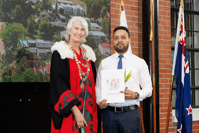 Photo from the HCC NZ Citizenship Ceremony 1 (Morning) held at The Atrium, Wintec/Te Pukenga, Hamilton, Waikato, New Zealand at 10:00am on Monday, 11 March, 2024. Photo: Mike Walen / KeyImagery Photography. Copyright: © Hamilton City Council.
