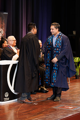 Photo from the TWoA Tāmaki Makaurau 2023 Graduations (Ceremony 3 @ 8pm), held at the Due Drop Events Centre, Manukau, Auckland, New Zealand on Wednesday, 7 June, 2023. Photo: Mike Walen / KeyImagery Photography. Copyright: © Te Wānanga o Aotearoa.