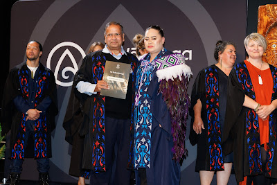 Photo from Ceremony 5 of the TWoA Tāmaki Makaurau 2025 Graduations (May 2025) held at the Mangere Arts Centre in Auckland, New Zealand on Tuesday, 27 May, 2025. Photo by Mike Walen / KeyImagery Photography. Copyright: © 2025 Te Wānanga o Aotearoa.