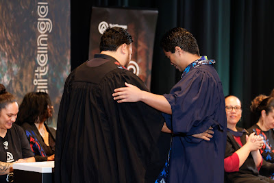 Photo from the TWoA Tāmaki Makaurau 2023 Graduations (Ceremony 4 @ 10am), held at the Due Drop Events Centre, Manukau, Auckland, New Zealand on Thursday, 8 June, 2023. Photo: Mike Walen / KeyImagery Photography. Copyright: © Te Wānanga o Aotearoa.