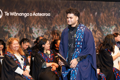 Photo from the TWoA Tāmaki Makaurau 2023 Graduations (Ceremony 4 @ 10am), held at the Due Drop Events Centre, Manukau, Auckland, New Zealand on Thursday, 8 June, 2023. Photo: Mike Walen / KeyImagery Photography. Copyright: © Te Wānanga o Aotearoa.