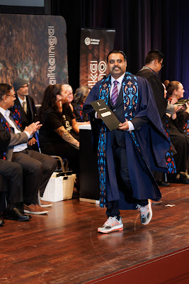 Photo from the TWoA Tāmaki Makaurau 2023 Graduations (Ceremony 3 @ 8pm), held at the Due Drop Events Centre, Manukau, Auckland, New Zealand on Wednesday, 7 June, 2023. Photo: Mike Walen / KeyImagery Photography. Copyright: © Te Wānanga o Aotearoa.