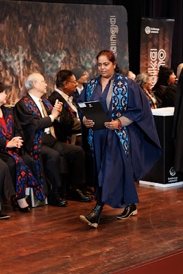 Photo from the TWoA Tāmaki Makaurau 2023 Graduations (Ceremony 3 @ 8pm), held at the Due Drop Events Centre, Manukau, Auckland, New Zealand on Wednesday, 7 June, 2023. Photo: Mike Walen / KeyImagery Photography. Copyright: © Te Wānanga o Aotearoa.