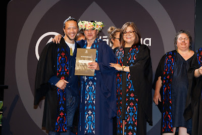 Photo from Ceremony 5 of the TWoA Tāmaki Makaurau 2025 Graduations (May 2025) held at the Mangere Arts Centre in Auckland, New Zealand on Tuesday, 27 May, 2025. Photo by Mike Walen / KeyImagery Photography. Copyright: © 2025 Te Wānanga o Aotearoa.