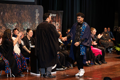 Photo from the TWoA Tāmaki Makaurau 2023 Graduations (Ceremony 4 @ 10am), held at the Due Drop Events Centre, Manukau, Auckland, New Zealand on Thursday, 8 June, 2023. Photo: Mike Walen / KeyImagery Photography. Copyright: © Te Wānanga o Aotearoa.