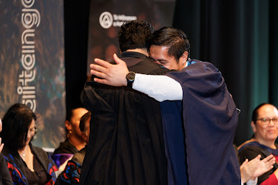 Photo from the TWoA Tāmaki Makaurau 2023 Graduations (Ceremony 4 @ 10am), held at the Due Drop Events Centre, Manukau, Auckland, New Zealand on Thursday, 8 June, 2023. Photo: Mike Walen / KeyImagery Photography. Copyright: © Te Wānanga o Aotearoa.