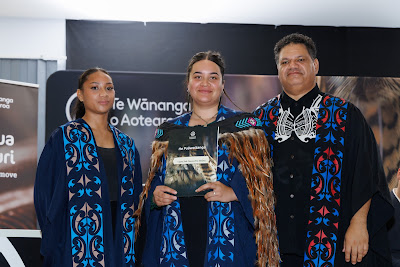 Photo from the TWoA Te Tai Tokerau (Kaitaia) 2025 Graduation held at Te Kura Kaupapa Maori o Pukemiro in Kaitaia, Northland, New Zealand on Monday, 14 April, 2025. Photo by Mike Walen / KeyImagery Photography. Copyright: © 2025 Te Wānanga o Aotearoa.