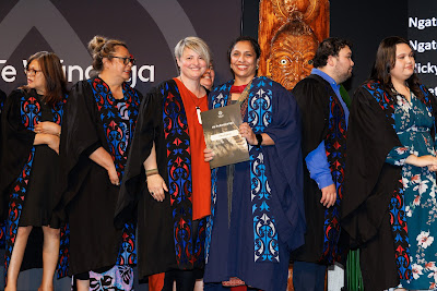 Photo from Ceremony 5 of the TWoA Tāmaki Makaurau 2025 Graduations (May 2025) held at the Mangere Arts Centre in Auckland, New Zealand on Tuesday, 27 May, 2025. Photo by Mike Walen / KeyImagery Photography. Copyright: © 2025 Te Wānanga o Aotearoa.