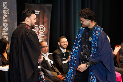 Photo from the TWoA Tāmaki Makaurau 2023 Graduations (Ceremony 4 @ 10am), held at the Due Drop Events Centre, Manukau, Auckland, New Zealand on Thursday, 8 June, 2023. Photo: Mike Walen / KeyImagery Photography. Copyright: © Te Wānanga o Aotearoa.