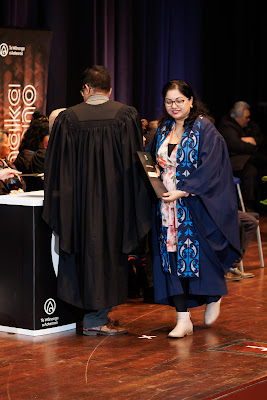 Photo from the TWoA Tāmaki Makaurau 2023 Graduations (Ceremony 3 @ 8pm), held at the Due Drop Events Centre, Manukau, Auckland, New Zealand on Wednesday, 7 June, 2023. Photo: Mike Walen / KeyImagery Photography. Copyright: © Te Wānanga o Aotearoa.