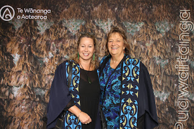 Booth photo from the TWoA Waiariki 2023 Graduations (Whakatāne), held at the Baptist Church, Whakatāne, Bay of Plenty, New Zealand on Wednesday, 17 May, 2023. Photo: Mike Walen / KeyImagery Photography. Copyright: © Te Wānanga o Aotearoa.
