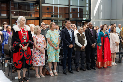 Photo from the HCC NZ Citizenship Ceremony (Afternoon) held in The Atrium, Wintec/Te Pukenga, Hamilton, Waikato, New Zealand at 3:30pm on Monday, 12 February, 2024. Photo: Mike Walen / KeyImagery Photography. Copyright: © Hamilton City Council.