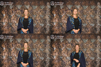 Booth photo from the TWoA Waiariki 2023 Graduations (Whakatāne), held at the Baptist Church, Whakatāne, Bay of Plenty, New Zealand on Wednesday, 17 May, 2023. Photo: Mike Walen / KeyImagery Photography. Copyright: © Te Wānanga o Aotearoa.