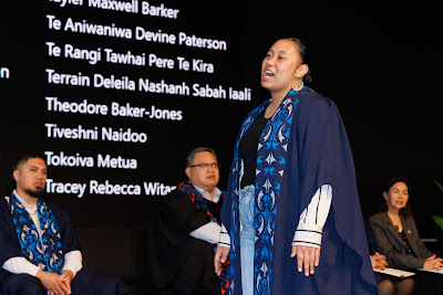 Photo from Ceremony 6 of the TWoA Tāmaki Makaurau 2025 Graduations (May 2025) held at the Mangere Arts Centre in Auckland, New Zealand on Wednesday, 28 May, 2025. Photo by Mike Walen / KeyImagery Photography. Copyright: © 2025 Te Wānanga o Aotearoa.