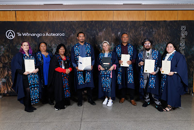 Photo from the TWoA Tāmaki Makaurau 2023 Graduations (Ceremony 3 @ 8pm), held at the Due Drop Events Centre, Manukau, Auckland, New Zealand on Wednesday, 7 June, 2023. Photo: Mike Walen / KeyImagery Photography. Copyright: © Te Wānanga o Aotearoa.