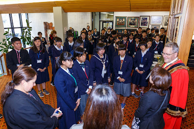 Photo from the Saitama Schools' Visit to Hamilton City Council, Hamilton, New Zealand. Taken: Tuesday, 7 August 2018. Photography: Mike Walen / KeyImagery Photography. Copyright: © Hamilton City Council