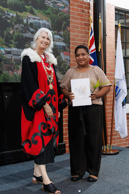 Photo from the HCC NZ Citizenship Ceremony (Afternoon) held in The Atrium, Wintec/Te Pukenga, Hamilton, Waikato, New Zealand at 3:30pm on Monday, 12 February, 2024. Photo: Mike Walen / KeyImagery Photography. Copyright: © Hamilton City Council.