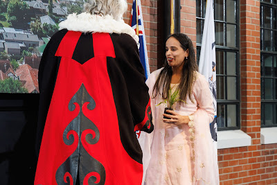 Photo from the HCC NZ Citizenship Ceremony 2 (Afternoon) held at The Atrium, Wintec/Te Pukenga, Hamilton, Waikato, New Zealand at 3:30pm on Monday, 17 June, 2024. Photo: Mike Walen / KeyImagery Photography. Copyright: © Hamilton City Council.