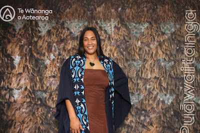 Booth photo from the TWoA Waiariki 2023 Graduations (Whakatāne), held at the Baptist Church, Whakatāne, Bay of Plenty, New Zealand on Wednesday, 17 May, 2023. Photo: Mike Walen / KeyImagery Photography. Copyright: © Te Wānanga o Aotearoa.
