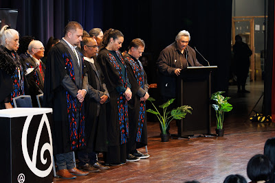 Photo from the TWoA Tāmaki Makaurau 2023 Graduations (Ceremony 2 @ 3pm), held at the Due Drop Events Centre, Manukau, Auckland, New Zealand on Wednesday, 7 June, 2023. Photo: Mike Walen / KeyImagery Photography. Copyright: © Te Wānanga o Aotearoa.