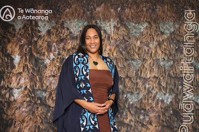 Booth photo from the TWoA Waiariki 2023 Graduations (Whakatāne), held at the Baptist Church, Whakatāne, Bay of Plenty, New Zealand on Wednesday, 17 May, 2023. Photo: Mike Walen / KeyImagery Photography. Copyright: © Te Wānanga o Aotearoa.