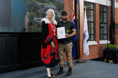 Photo from the HCC NZ Citizenship Ceremony (Afternoon) held in The Atrium, Wintec/Te Pukenga, Hamilton, Waikato, New Zealand at 3:30pm on Monday, 12 February, 2024. Photo: Mike Walen / KeyImagery Photography. Copyright: © Hamilton City Council.