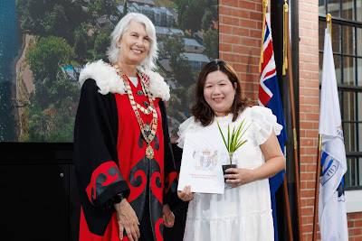 Photo from the HCC NZ Citizenship Ceremony (Afternoon) held in The Atrium, Wintec/Te Pukenga, Hamilton, Waikato, New Zealand at 3:30pm on Monday, 12 February, 2024. Photo: Mike Walen / KeyImagery Photography. Copyright: © Hamilton City Council.