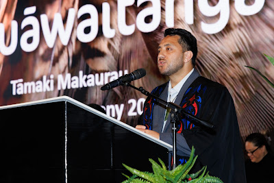 Photo from Ceremony 6 of the TWoA Tāmaki Makaurau 2025 Graduations (May 2025) held at the Mangere Arts Centre in Auckland, New Zealand on Wednesday, 28 May, 2025. Photo by Mike Walen / KeyImagery Photography. Copyright: © 2025 Te Wānanga o Aotearoa.