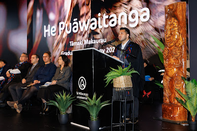 Photo from Ceremony 6 of the TWoA Tāmaki Makaurau 2025 Graduations (May 2025) held at the Mangere Arts Centre in Auckland, New Zealand on Wednesday, 28 May, 2025. Photo by Mike Walen / KeyImagery Photography. Copyright: © 2025 Te Wānanga o Aotearoa.