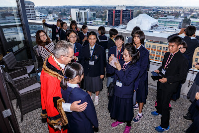 Photo from the Saitama Schools' Visit to Hamilton City Council, Hamilton, New Zealand. Taken: Tuesday, 7 August 2018. Photography: Mike Walen / KeyImagery Photography. Copyright: © Hamilton City Council